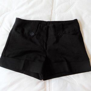 Dressy Cuffed Black Shorts in Size 3